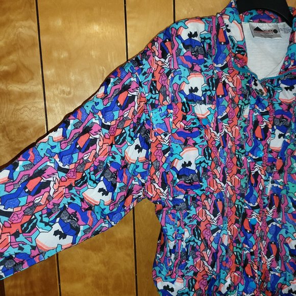 Vintage Aviat Sportif Jacket Windbreaker SMALL Zip Up Inner Line 1990s France F1 - Picture 3 of 7